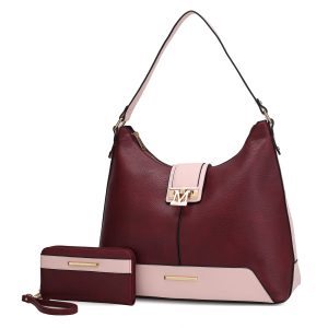 Graciela Color-Block Vegan Leather Women's Hobo Bag