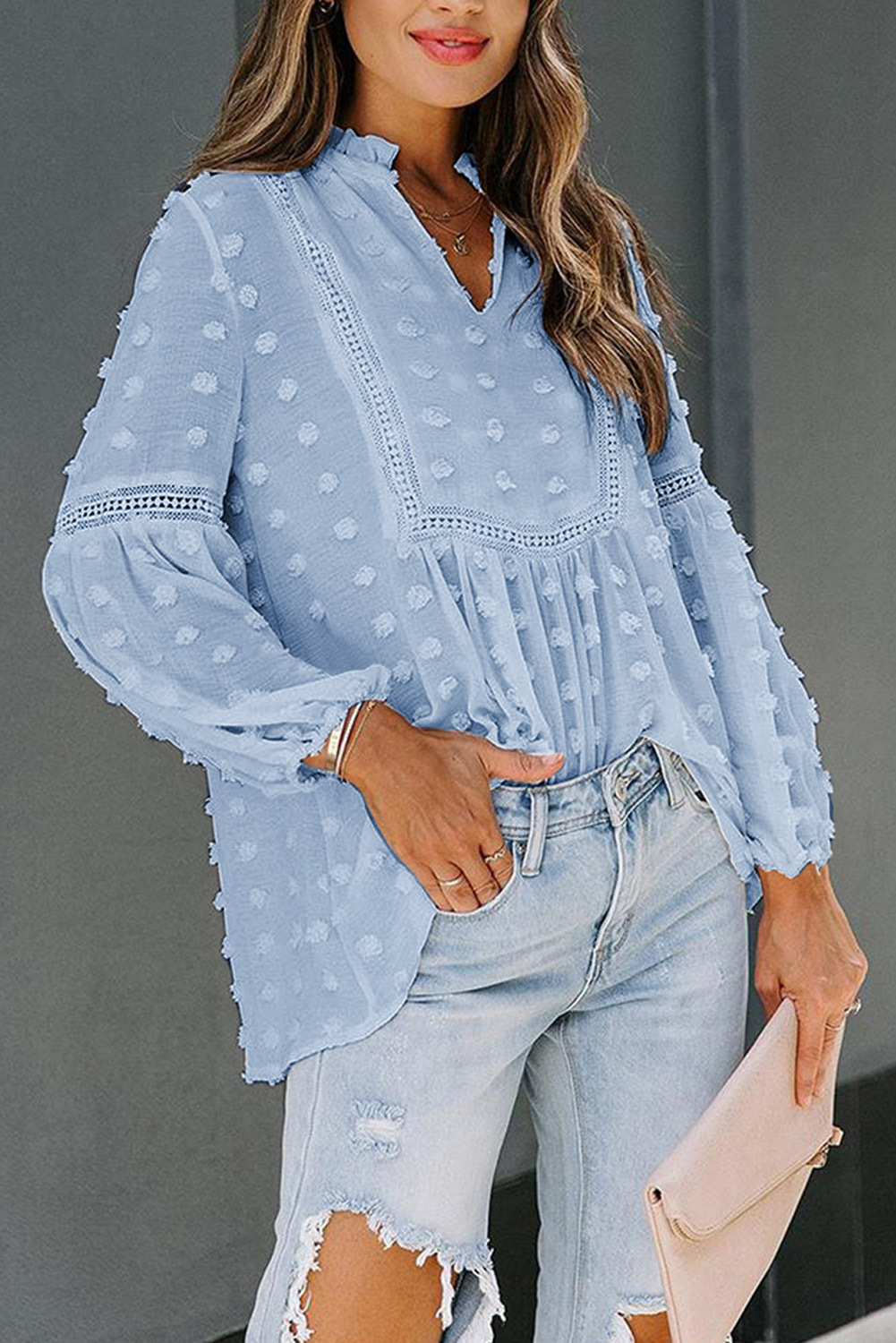 Charming Ruffle Chiffon Blouse - Image 42
