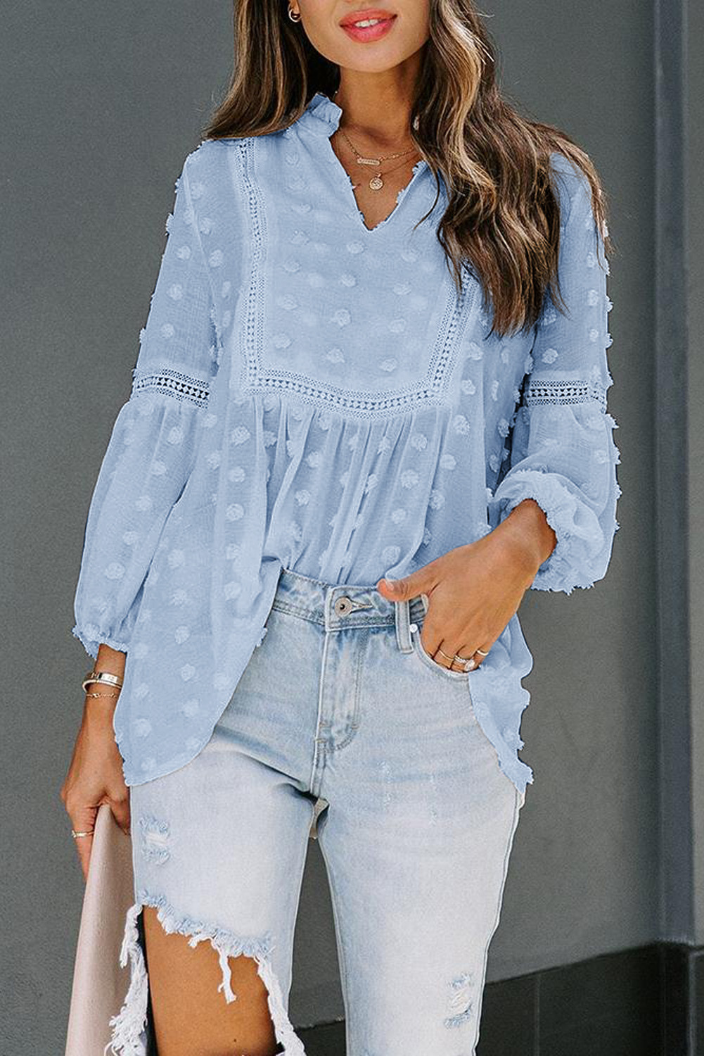 Charming Ruffle Chiffon Blouse - Image 58