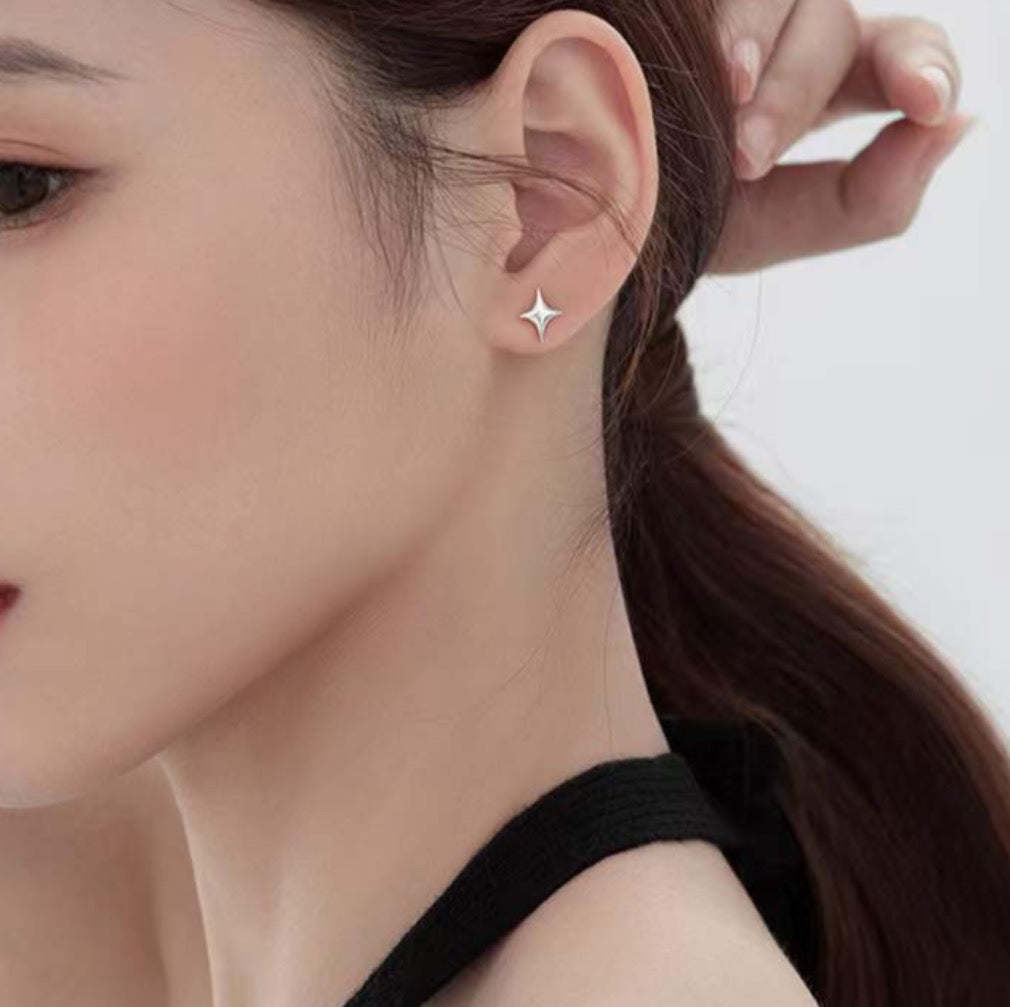 Asymmetrical Star Stud Earrings - Image 11